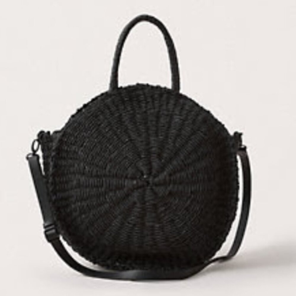 Abercrombie & Fitch Raffia Circle Bag